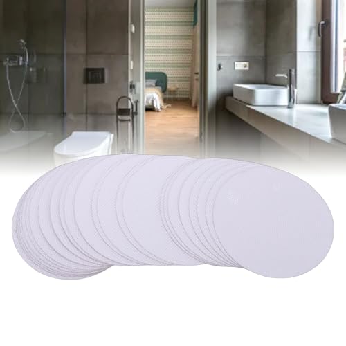 Fabater Anti Slip Shower Stickers, 24 Pcs Round Bathtub Non Slip Stickers for Tub & Shower Floor, Premium PEVA with Strong Adhesive for Pools and Stairs, Easy Apply (Transparent) - color: Transparent