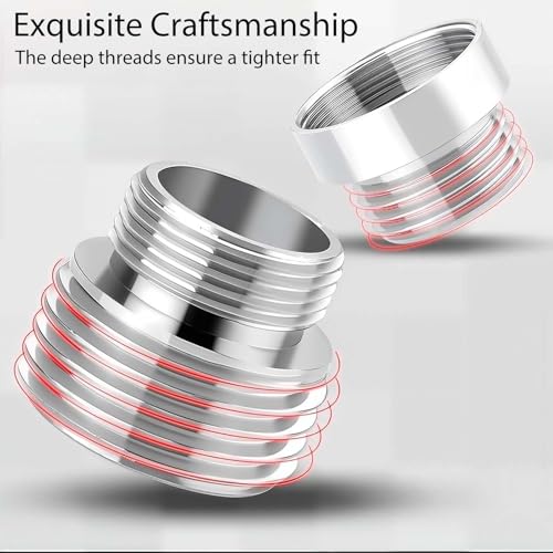 12 PCS Faucet Hose Adapter, Kitchen Faucet to Garden Hose Adapter With Plastic Box, Male to Female, Faucets Adapters for Garden Hoses for Kitchen and Bathroom - color: 12 Aerator