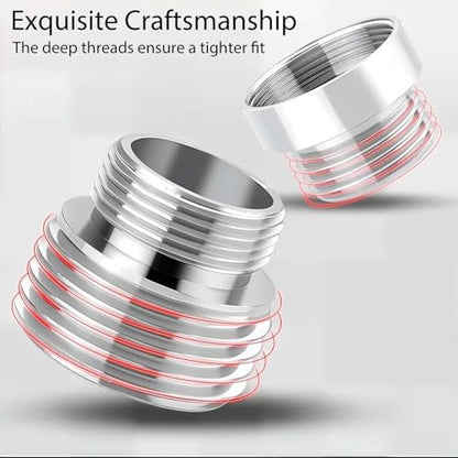 12 PCS Faucet Hose Adapter, Kitchen Faucet to Garden Hose Adapter With Plastic Box, Male to Female, Faucets Adapters for Garden Hoses for Kitchen and Bathroom - color: 12 Aerator