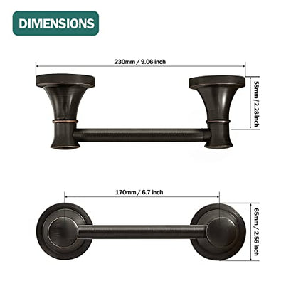 Hoimpro Wall Mounted Rustproof Toilet Tissue Paper Holder Bathroom Accessories Toilet roll Paper Hanger, Oil Rubbed Bronze - color: Oil Rubbed Bronze