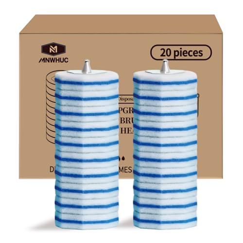 Toilet Bowl Cleaner Wand Refills Compatible with CLOROX, 20 Count Disposable Toilet Brush Refills, Replacement Heads for Toilet Cleaning System, Blue - style: 20 refflls（Without handle）