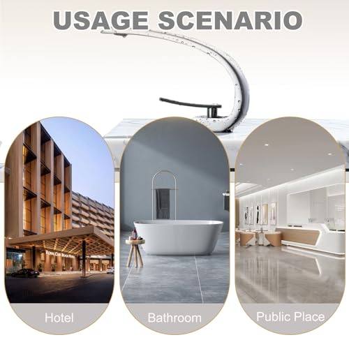 Chrome Bathroom Sink Faucet, Unique Design and Pop Up Drain - color: Chrome