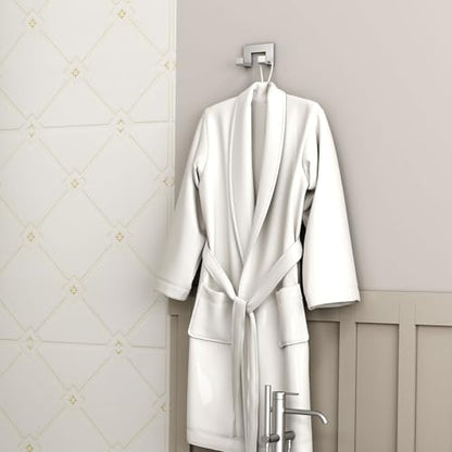 Angle Simple Double Towel Hook, Bathroom Robe Coat Hook, Brushed Nickel | Solid SUS304 Stainless Steel Hand Towel Holder, Modern Home Storage for Kitchen Shower Entryway RV, Screws Wall Mount - color: Brushed Nickel