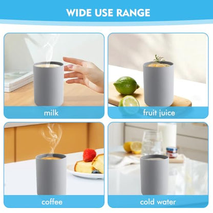 300ml Bathroom Cup, Wall Mounted Toothbrush Holders Reusable Water Cup Drinking Cups for Home Travel Bathroom Accessories (Grey) - color: Grey