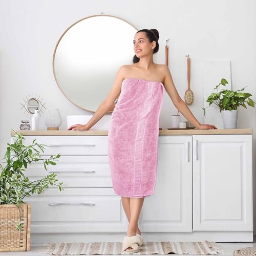 Utopia Towels Luxurious Jumbo Bath Sheet 2 Piece, 600 GSM, 35 by 70 Inches, 100% Ring Spun Cotton, Highly Absorbent and Quick Dry Extra Large Bath Towel, Super Soft Towel, Pink - color: Pink, size: 2 Piece Bath Sheet