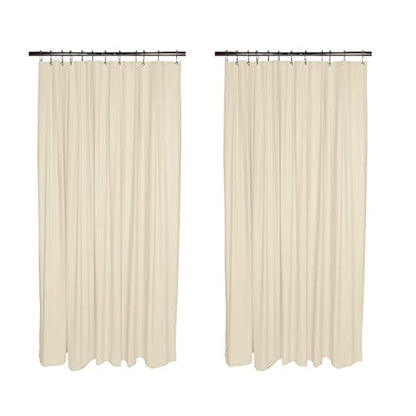 Bath Bliss 2 Pack PVC Heavy Weight Shower Curtain Liner | 4G | 70" x 72" | Rust Resistant Copper Grommets | Magnetic Hem | Beige - color: Beige