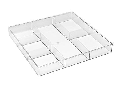 Whitmor 6-Section Clear Drawer Organizer - size: 6-Section
