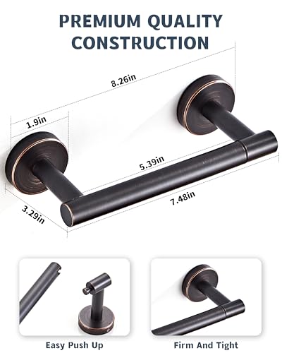 RARXTR Bronze Toilet Paper Holder SUS304 Stainless Steel Double Post Pivoting Toilet Paper Roll Holder Wall Mounted Toilet Tissue Holder for Commercial Bathroom RV Oil Rubbed Bronze - color: Oil Rubbed Bronze, size: Wall Mount