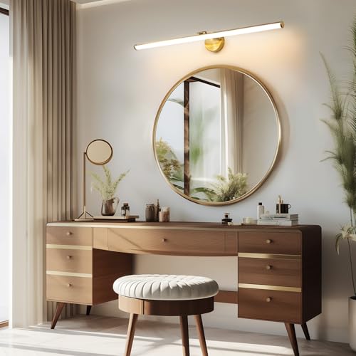 KAISITE Modern Bathroom Light - 39 Inch Dimmable 5CCT LED Vanity Light Bar for Restroom - color: Gold, size: 39 Inch