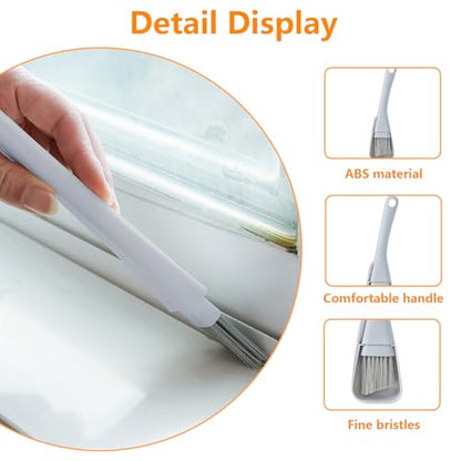 Gap Cleaning Brush for Narrow Spaces, Tile Gap Scrubber, Compact Crevice Cleaning Tool for Window Tracks, Appliances, and Household Use - color: Grizzly