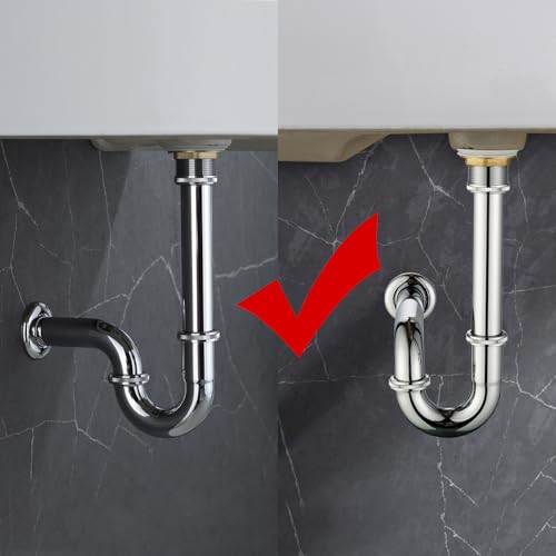 Bathroom Sink Stopper Set Bottle Trap, SUS304 1-1/4 inch Slip Inlet Drain Complete Kit, Lavatory Sink Stopper Set w/Overflow, General US/CA Standard, Polished Chrome - color: Polished Chrome