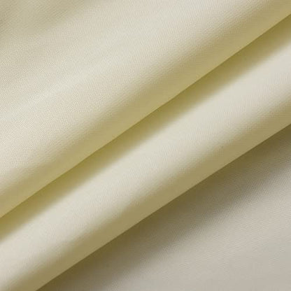 Waterproof Nylon Fabric Shower Curtain or Liner Machine Washable & Breathable 72x72inch (Standard Size) Ivory 1 Panel
