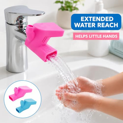 4Pcs Faucet Water Tap Extender, Multicolor Sink Spout Extension for Bathroom and Kitchen