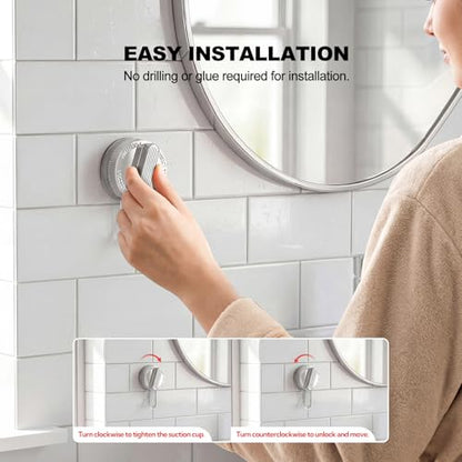 Clear Toothbrush Holder for Bathroom, Multi-Functional 2 Cups Toothbrush Organizer Wall Mounted with 2 Storage Slot and 2 Toothbrush Cups - color: White