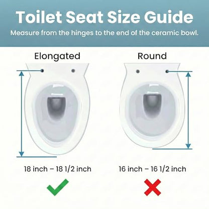 Renovators Supply Manufacturing White Plastic Soft Close Toilet Seat Elongated Slow Close Toilet Seat With Adjustable Mounting Hardware - color: White, size: Pack of 1