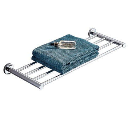 2-Tier Hotel Towel Racks for Bathroom, Wall Mounted Towel Shelf, 30 Inch Bathroom Towel Rack, Polished Chrome - color: Polished Chrome, size: 30 Inches