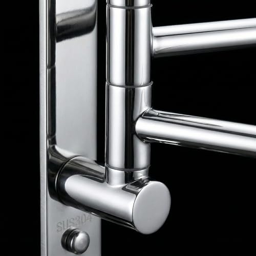 Swivel Towel Rack Wall Mounted, 1/2/3/4-Bar Options, 12.8" Long Arm SUS304 Stainless Steel, No Drill Adhesive 180° Rotating, Heavy Duty Rustproof Towel Bar for Bathroom Kitchen (Holds 30 lbs) - color: 1-bar