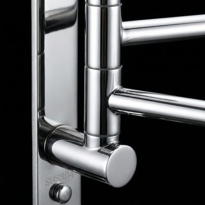 Swivel Towel Rack Wall Mounted, 1/2/3/4-Bar Options, 12.8" Long Arm SUS304 Stainless Steel, No Drill Adhesive 180° Rotating, Heavy Duty Rustproof Towel Bar for Bathroom Kitchen (Holds 30 lbs) - color: 3-bar