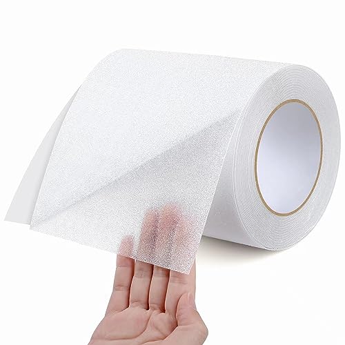Anti Slip Tape, Waterproof Self Adhesive Transparent 5.9"x32.8Ft Grip Tape | Clear Invisible Surface, High Traction Wear Resistant, Ideal for Bathroom, Pool, Stairs, Walkways & Ramps - color: Transparent, size: 5.9 Inch x 32.8ft