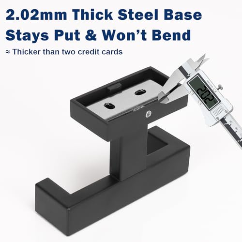 NearMoon Bath Double Towel Hook- SUS304 Stainless Steel Square Robe Towel Holder, Heavy Duty Rustproof Double Coat Hook for Bathroom Livingroom Kitchen Wall Mounted, 2 Pack (Matte Black) - color: Matte Black