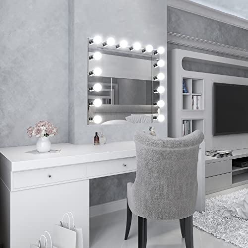 Design House Vanity Lighting, Steel Construction, 4 Vanity Lights, Dimmable, Uses Four 60W Bulbs, Polished Chrome, 24.0 in. W x 4.3 in. H x 2.0 in. D, 500892 - color: Polished Chrome