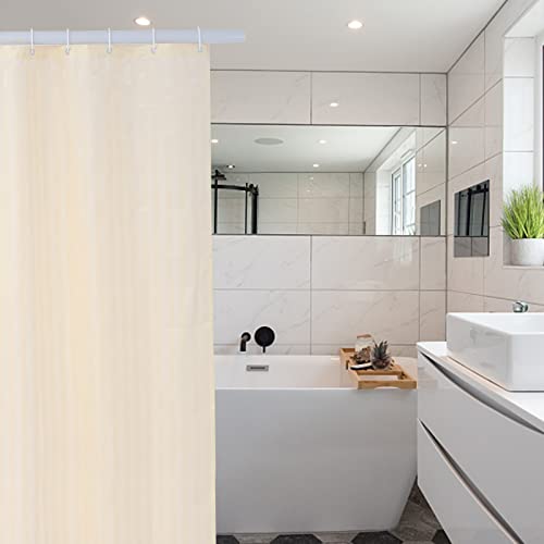 Small Mini Shower Curtain or Liner Fabric 31x71 Inch,Washable IPx4 Waterproof Hotel Quality,Shower Curtains with Hooks and Grommets,Stall Shower Liner/Beige … - color: Beige, size: 31"W x 71"L (Pack of 1)