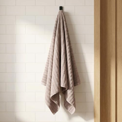 1 Pack Cotton Waffle Bath Towels, Soft & Absorbent, Quick Dry and Lightweight Shower Towel for Gym, Travel, Beach, Pool, Spa 55" x 28" Grey - color: Grey