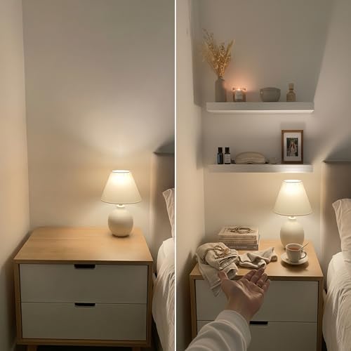 Solid Wood Floating Shelves for Wall 12 Inch White, Small Wooden Shelf | Real Wood, Wall Mounted, Thick, Rustic, Bedroom Kitchen Bathroom Living Room, White Finish, 12W × 6.7D, Set of 2 - color: White, size: 12 Inch