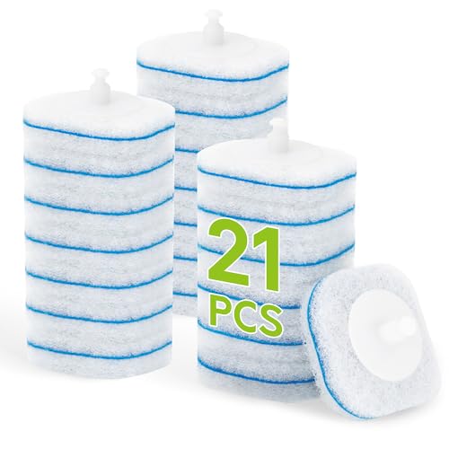 Toilet Bowl Cleaner Wand Refills Compatible with CLOROX | 21 Count Disposable Toilet Brush Refills, Replacement Heads for Toilet Cleaning System - size: 7 Count (Pack of 3)