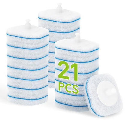 Toilet Bowl Cleaner Wand Refills Compatible with CLOROX | 21 Count Disposable Toilet Brush Refills, Replacement Heads for Toilet Cleaning System - size: 7 Count (Pack of 3)