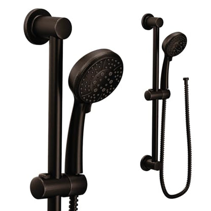 Moen Eco-Performance Oil-Rubbed Bronze 4-Spray Pattern Detachable Handheld Showerhead with 69-Inch-Long Hose with 30-Inch Slide Bar, 3669EPORB - color: Oil Rubbed Bronze