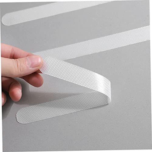 STOBOK 8sets Strips for Bathroom and Stairs of Strong Adhesive Non- Tape for Safe Shower and Bathtub Use Easy to Install for Home and Pool Areas