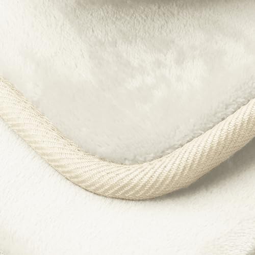 Clara Clark 3 Piece Bathroom Rugs Bath Mat Set, Velvet Memory Foam Bath Mats for Bathroom - Non-Slip, PVC Backing Bath Rugs, Washable - Dries Quickly, White - color: Off White