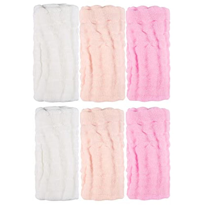 Baby Washcloths and Burp Cloths, Soft Absorbent Towels for Newborns, 6 Pack, 12x12 Inches (Pink) - color: Pink