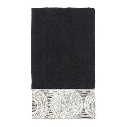 Avanti Linens - 3pc Towel Set, Soft & Absorbent Cotton Towels (Galaxy Collection, Black) - color: Black, size: 3-Piece Towels