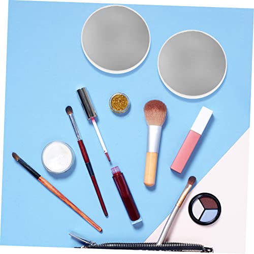 Outanaya 2pcs Unique Suction Cup Mirror Magnifying Lighted Makeup Vanity Mirror for Bathroom