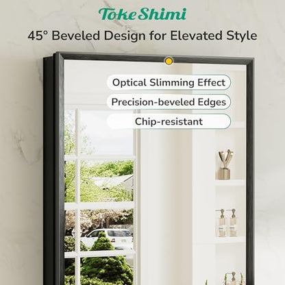 14 x 18 Recessed Medicine Cabinet, Assembly Required, Black Bathroom Medicine Cabinet with Mirror, Stepless Adjustable Shelves, Tempered Glass, Beveled Aluminum Frame - color: Black, size: 14x18 in