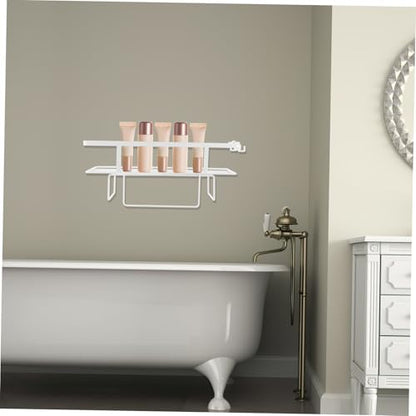 ULTECHNOVO Toilet Shelf Over The Toilet Shelf Bathroom Rack Iron Organizer Easy Install