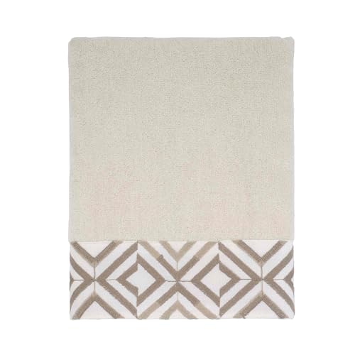 Avanti Linens - Hand Towel, Soft & Absorbent Cotton (Harlow Collection, Ivory) - color: Ivory, size: Hand Towel