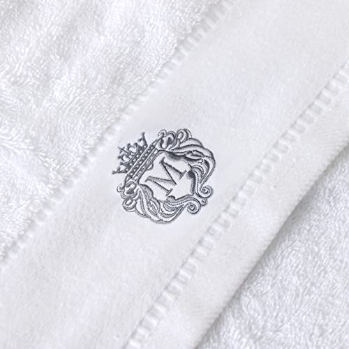 Luxury Bathroom Super Soft and Highly Absorbent Premium 100% Cotton Bath Towel Set for Gifts (White-M) - color: White-m