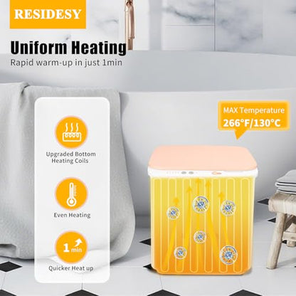 Compact Towel Warmer Bucket, Electric Hot Towel Cabinet for Bathroom, Spa, Salon with 4 Timer Settings, Child Lock & Auto Heat Preservation, Complies with - size: 12L