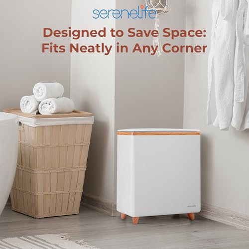 SereneLife WIFI Luxury Rectangle Towel Warmer - Spa & Bathroom Towel Heater with Custom Fragrance, Auto Shut-Off, Fits 2 large Towels, Blankets, Bathrobes, PJ's - Perfect Gift for Him & Her (Natural) - color: Natural