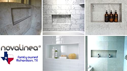 Large Wide Single Shelf Recessed Shower Niche, Ready to Tile, 16" x 28" x 3.75" - size: 16" x 28" Single Shelf