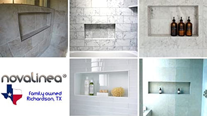 Large Wide Single Shelf Recessed Shower Niche, Ready to Tile, 16" x 28" x 3.75" - size: 16" x 28" Single Shelf