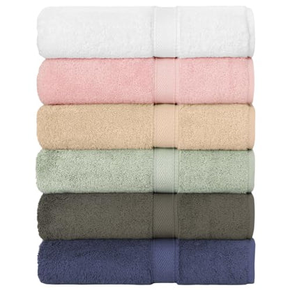 Supreme Terry 2-Piece Bath Towel Set, Hotel & Spa Quality, Plush and Absorbent 100% Turkish Cotton Towels, Quick Dry-Green - color: Green, size: Bath Towel Set