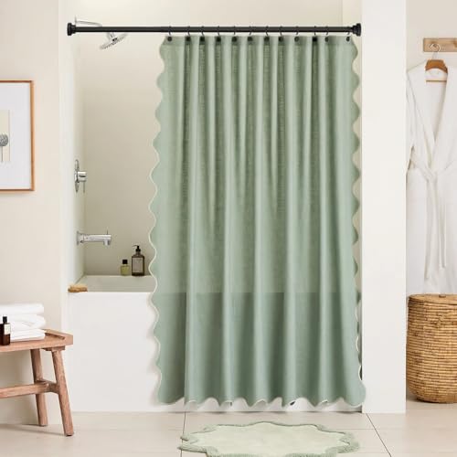 Black Shower Curtain Rod Adjustable 30-58 Inch, 7/8"Diameter 304 Stainless Steel Never Rust Non Slip Heavy Duty Tension Rod, No-Drill Spring Curtain Rod for Bathroom Kitchen - color: Black, size: 30-58 Inch
