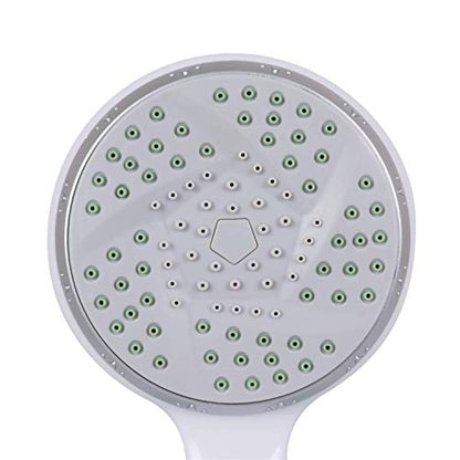 Carex Handheld Shower Head with Extra Long 84" Flexible Hose and Convenient Pause Function - Watersense Certified Handheld Shower Head with Hose with Oversized Spray Head - White