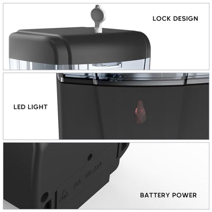 Soap Dispenser Wall Mount, Automatic Hand Sanitizer Dispenser 600ml Gel n Liquid Touchless Commercial Wall Soap Dispenser for Bathroom,Black-600ml - color: Black-600ml