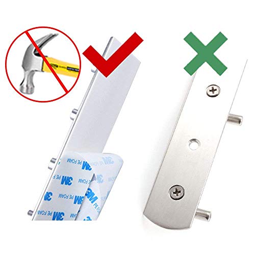 Self Adhesive Stainless Steel Hooks, Wall Mounted Heavy Duty Hanger, Key Rack Towel Hooks for Bathroom, Living Room, Kitchen (4 Hooks) - color: 4 Hooks