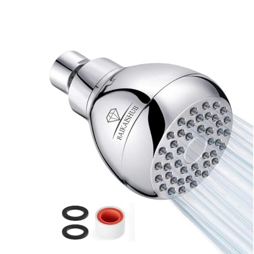 1.8 GPM High Pressure Shower Head 3 Inches Showerhead Chrome with Adjustable Swivel Joint Best Pressure Boosting Wall Mount Fixed Bathroom Showerhead For Low Flow Showers Anti-clog leak 10Pcs - color: 10Pcs